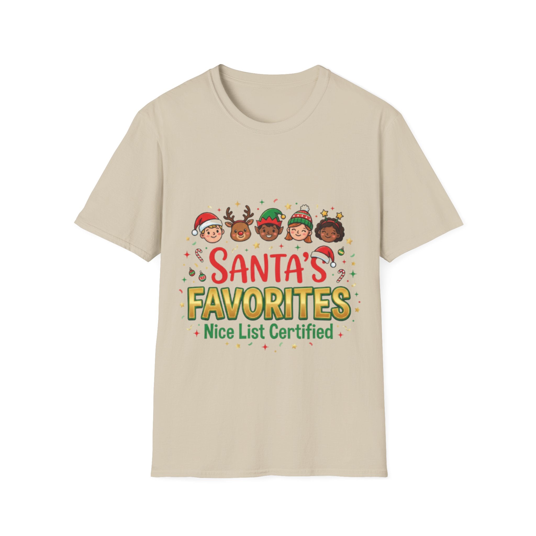Santa's Favorites Unisex Festive Streetwear Tee