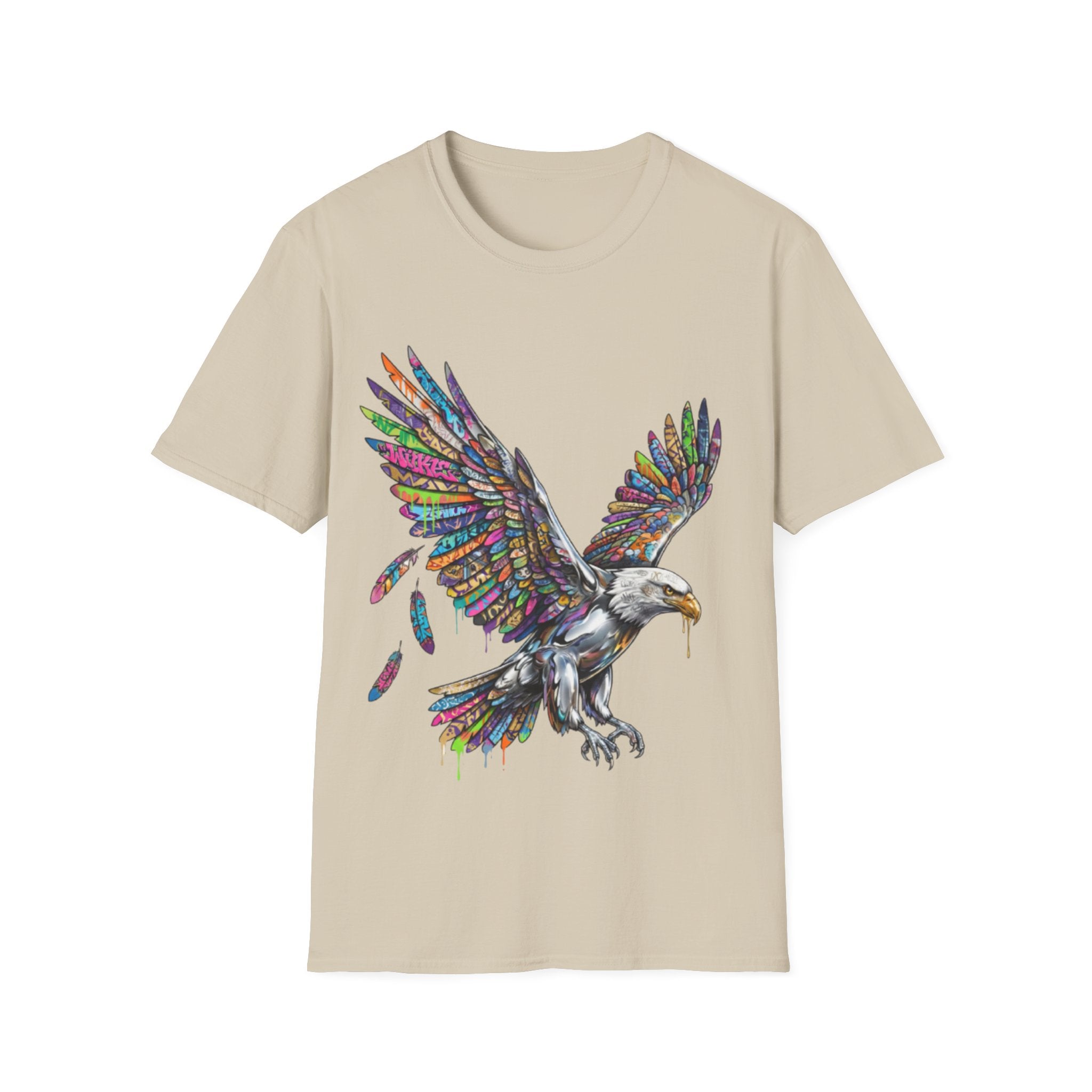 Vibrant Urban Eagle T-Shirt - Bold Streetwear Design