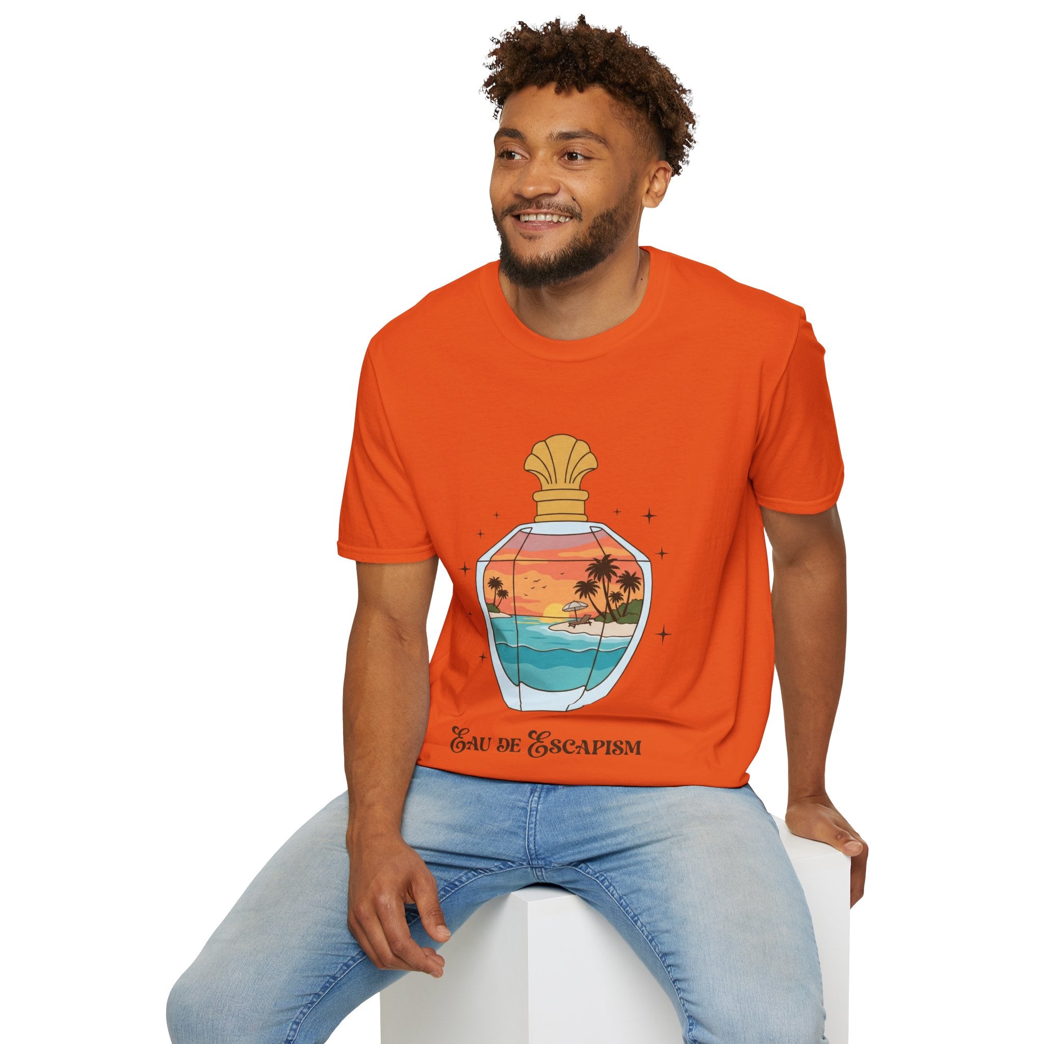 Eau De Escapism Graphic Tee - Dreamy Vacation Aesthetic T-shirt
