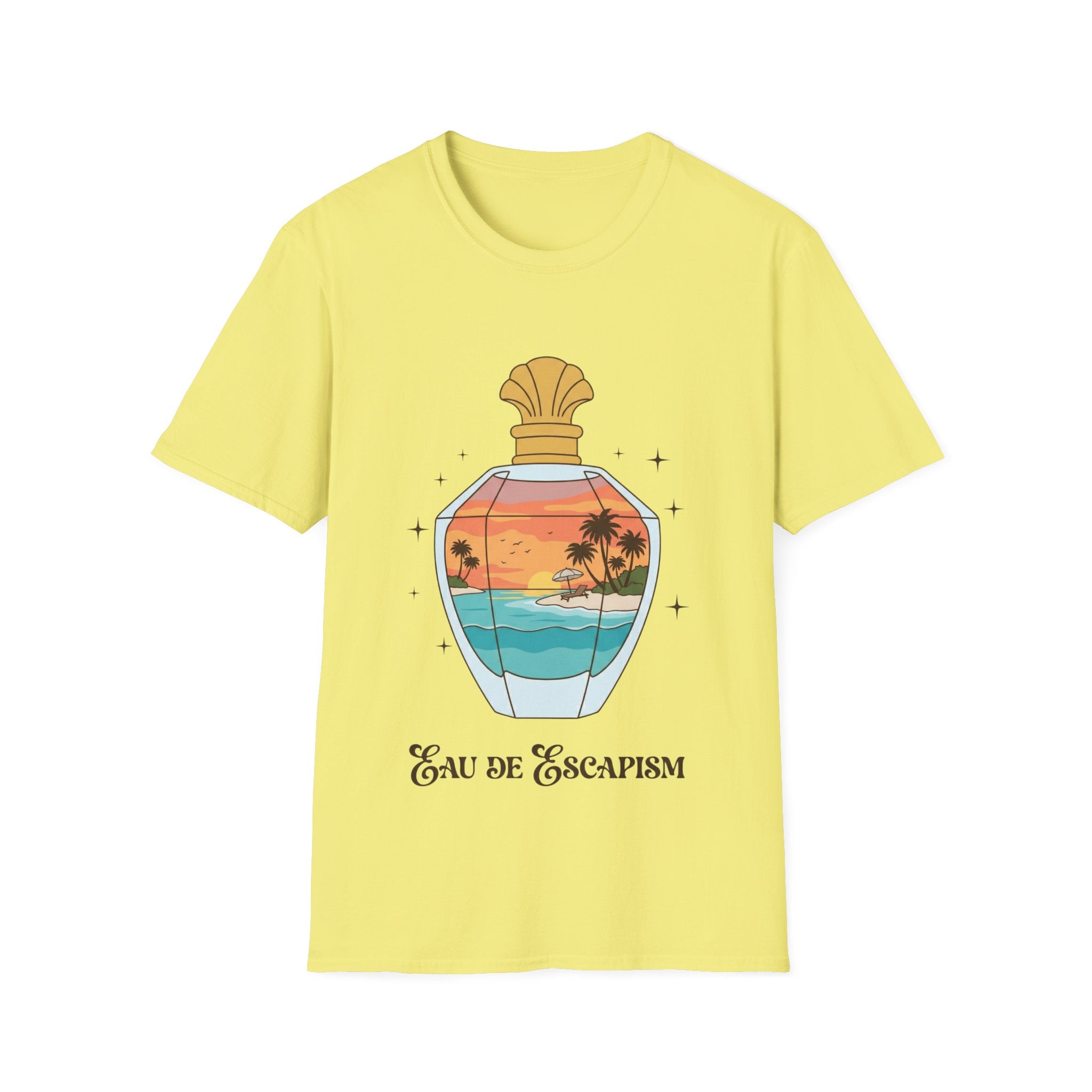 Eau De Escapism Graphic Tee - Dreamy Vacation Aesthetic T-shirt
