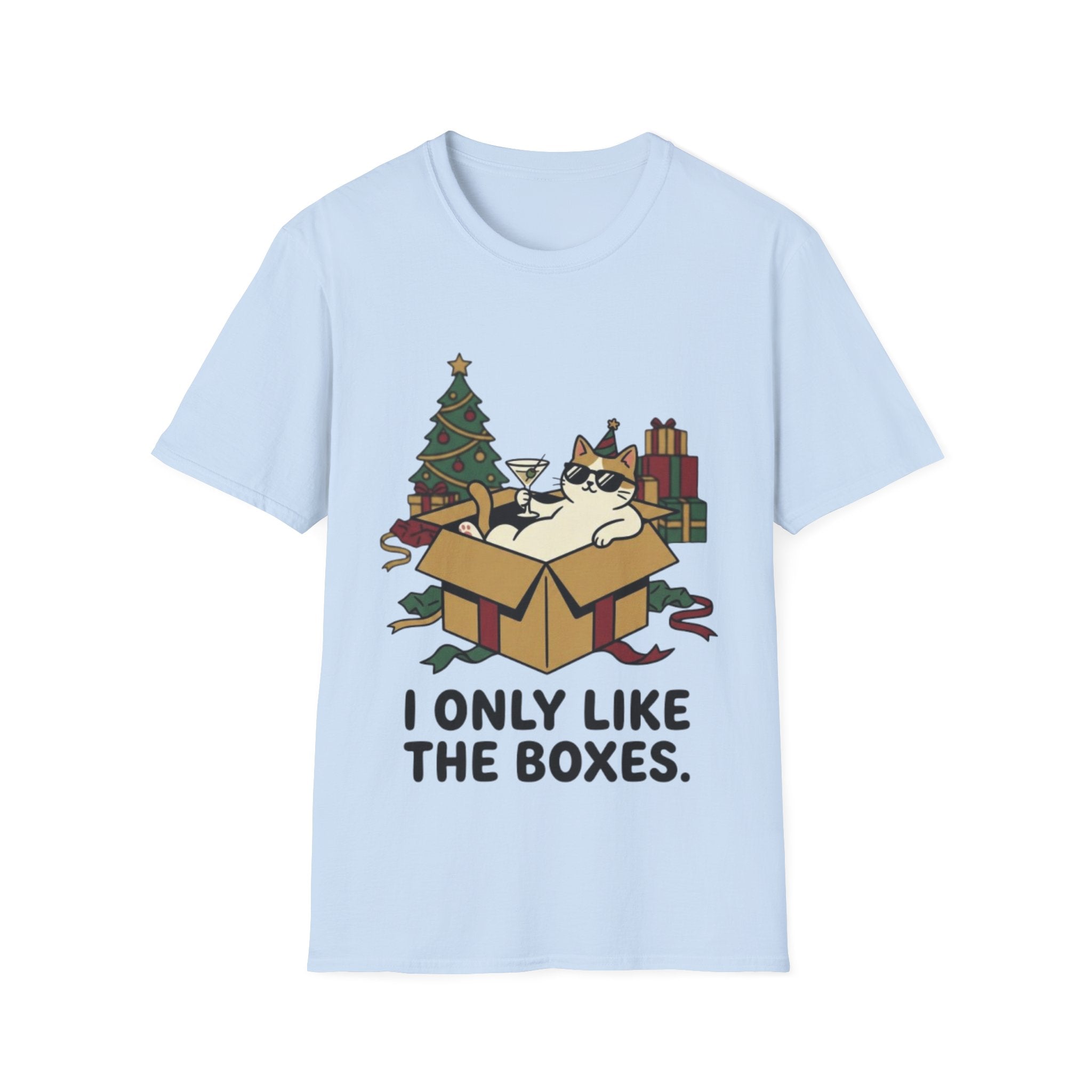 Cat Holiday Spirit Tee | Funny & Cool Christmas T-shirt