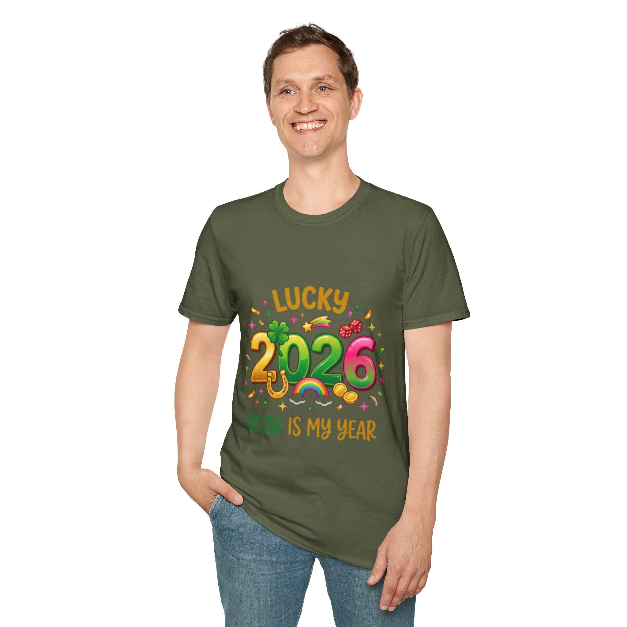 Lucky 2026 Streetwear T-Shirt - Trendy Urban Style