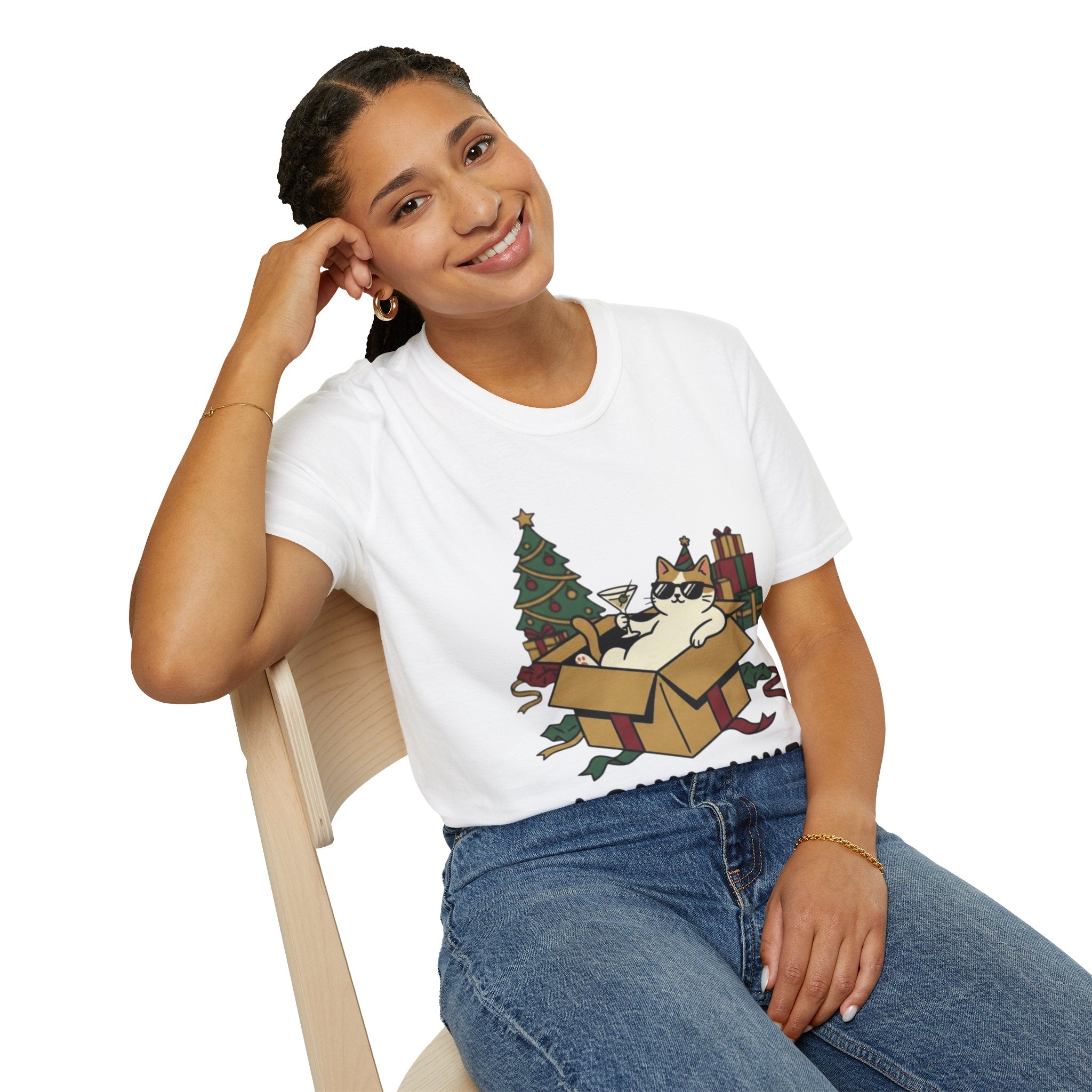 Cat Holiday Spirit Tee | Funny & Cool Christmas T-shirt