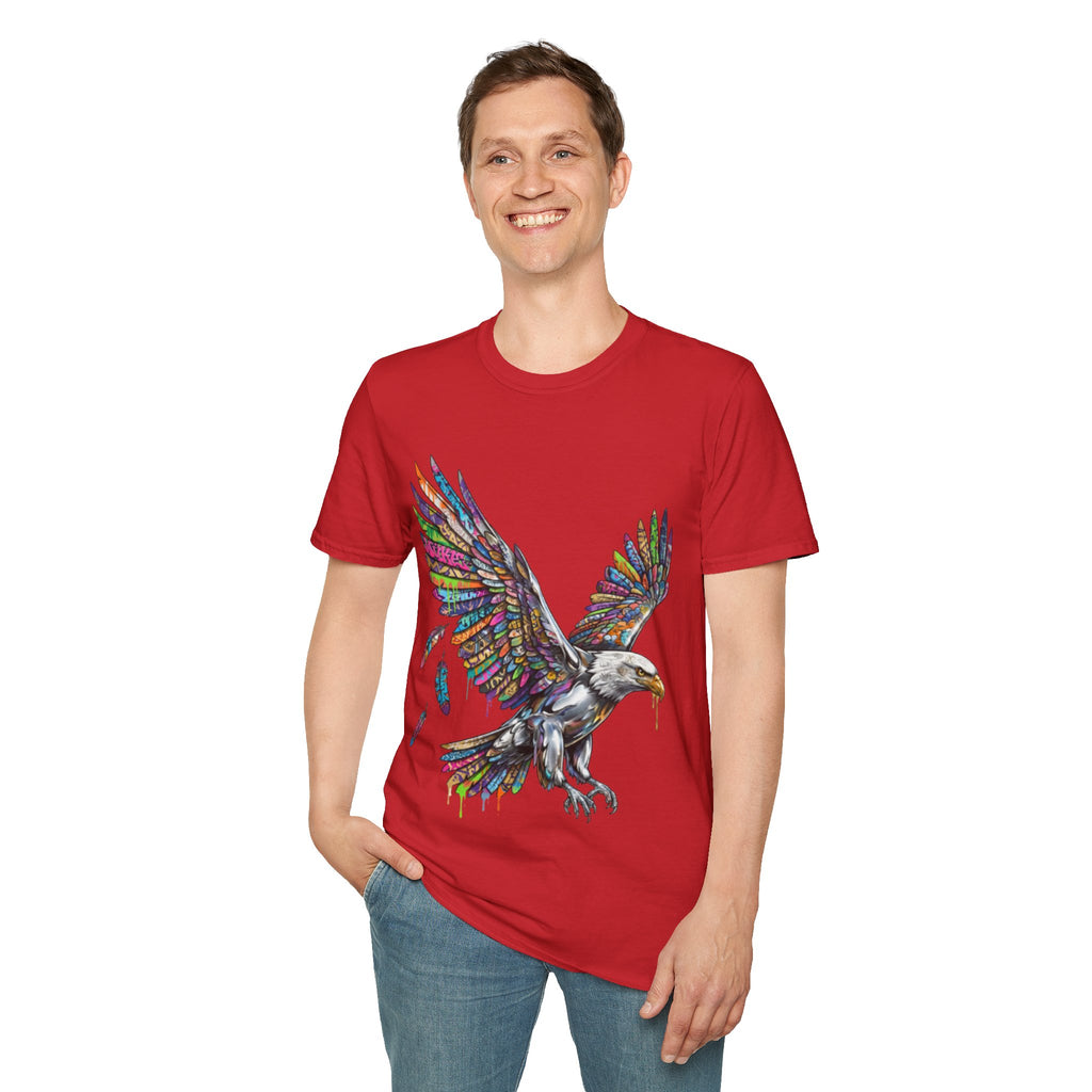 Vibrant Urban Eagle T-Shirt - Bold Streetwear Design