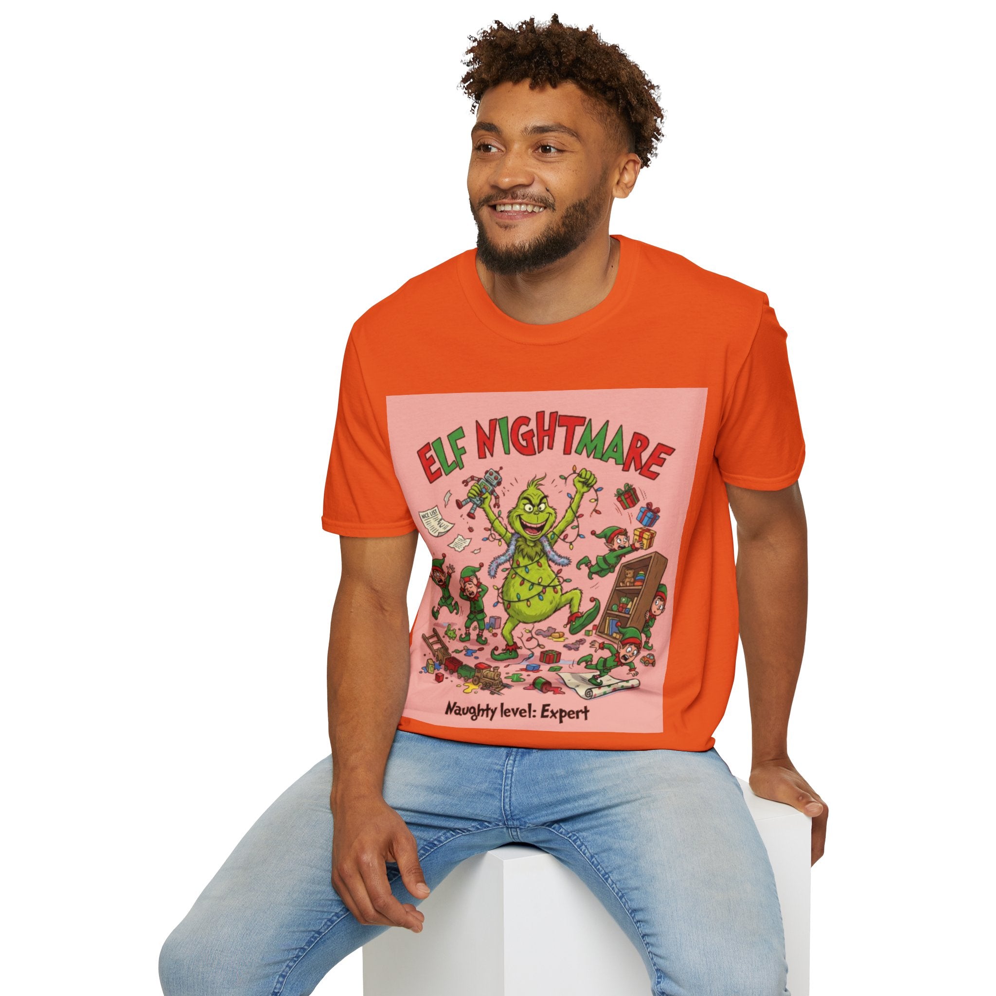 Grinch Elf Nightmare Tee | Funny Grinch Christmas Chaos T-shirt