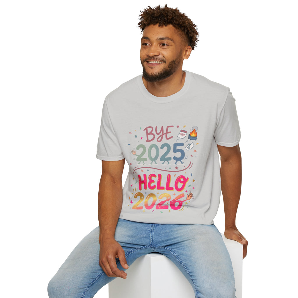 Trendy Urban Bye 2025 Hello 2026 T-Shirt