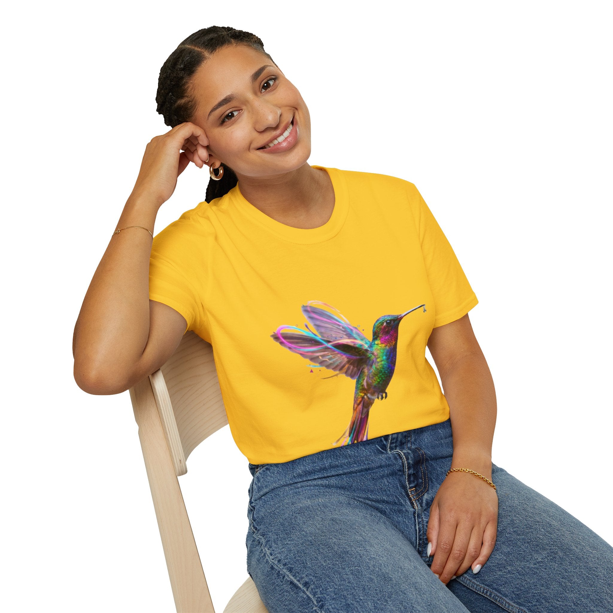 Vibrant Hummingbird Urban Streetwear Tee
