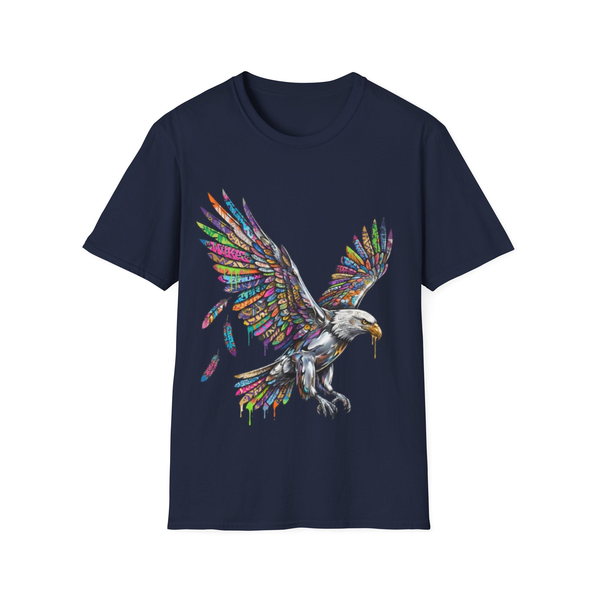 Vibrant Urban Eagle T-Shirt - Bold Streetwear Design