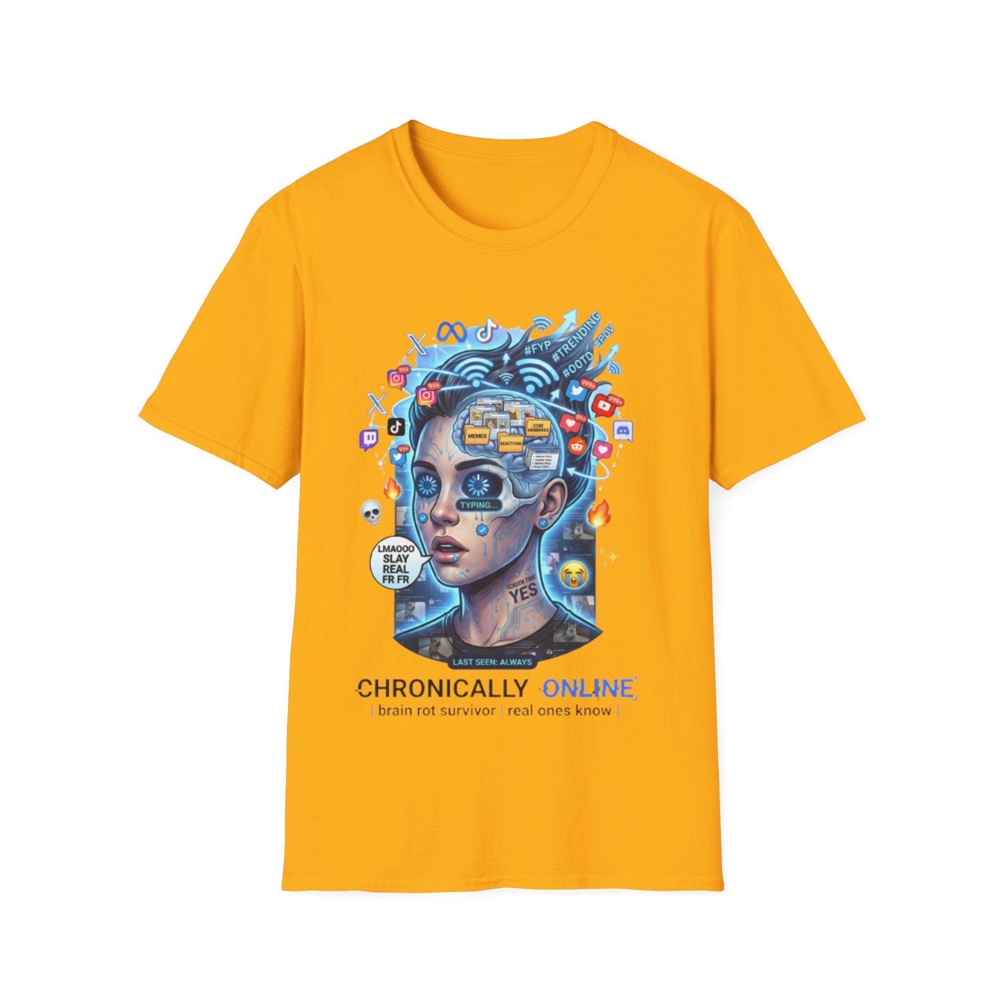 Chronically Online Tee - Trendy Urban Streetwear