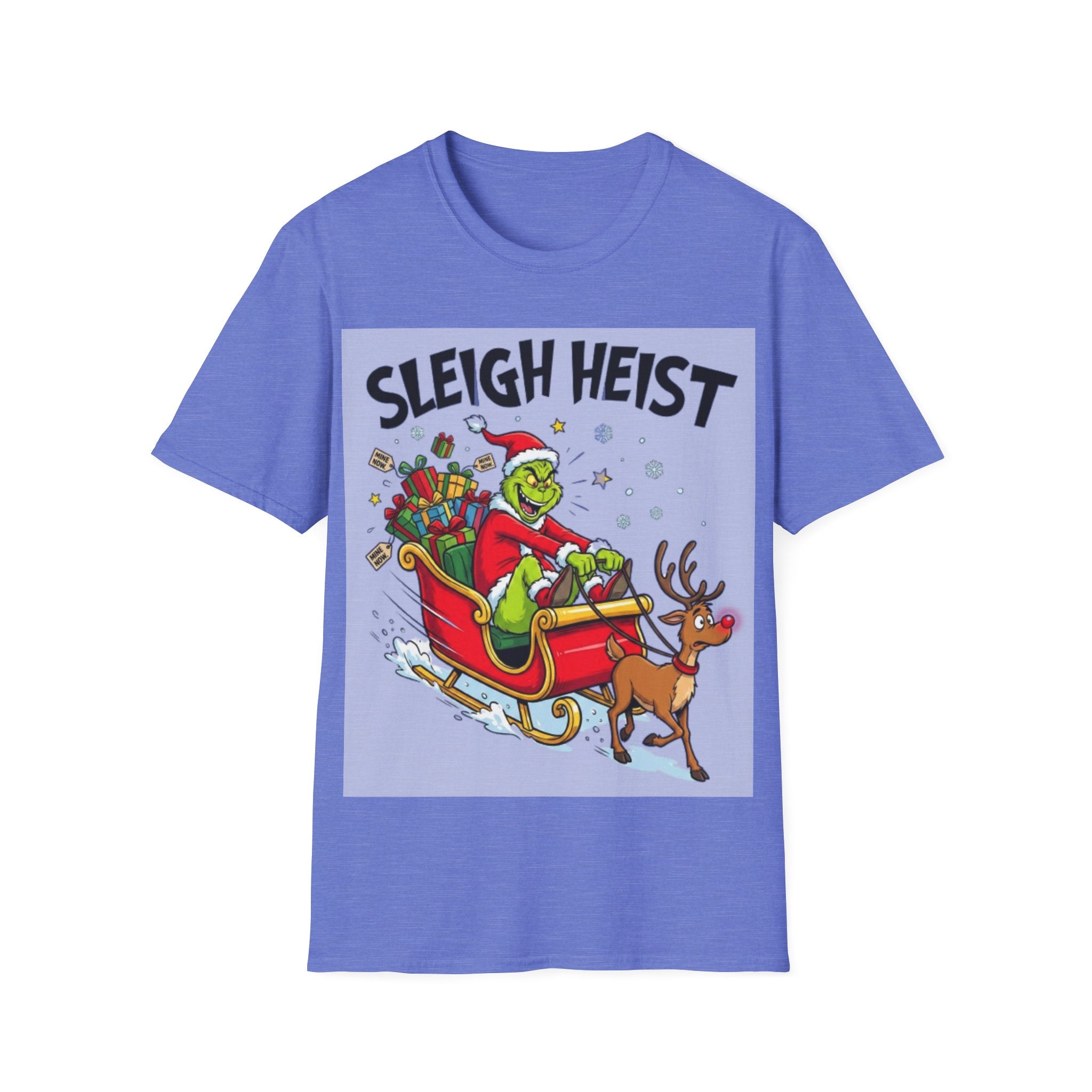 Grinch Sleigh Heist Tee | Funny Grinch Christmas Chaos T-shirt