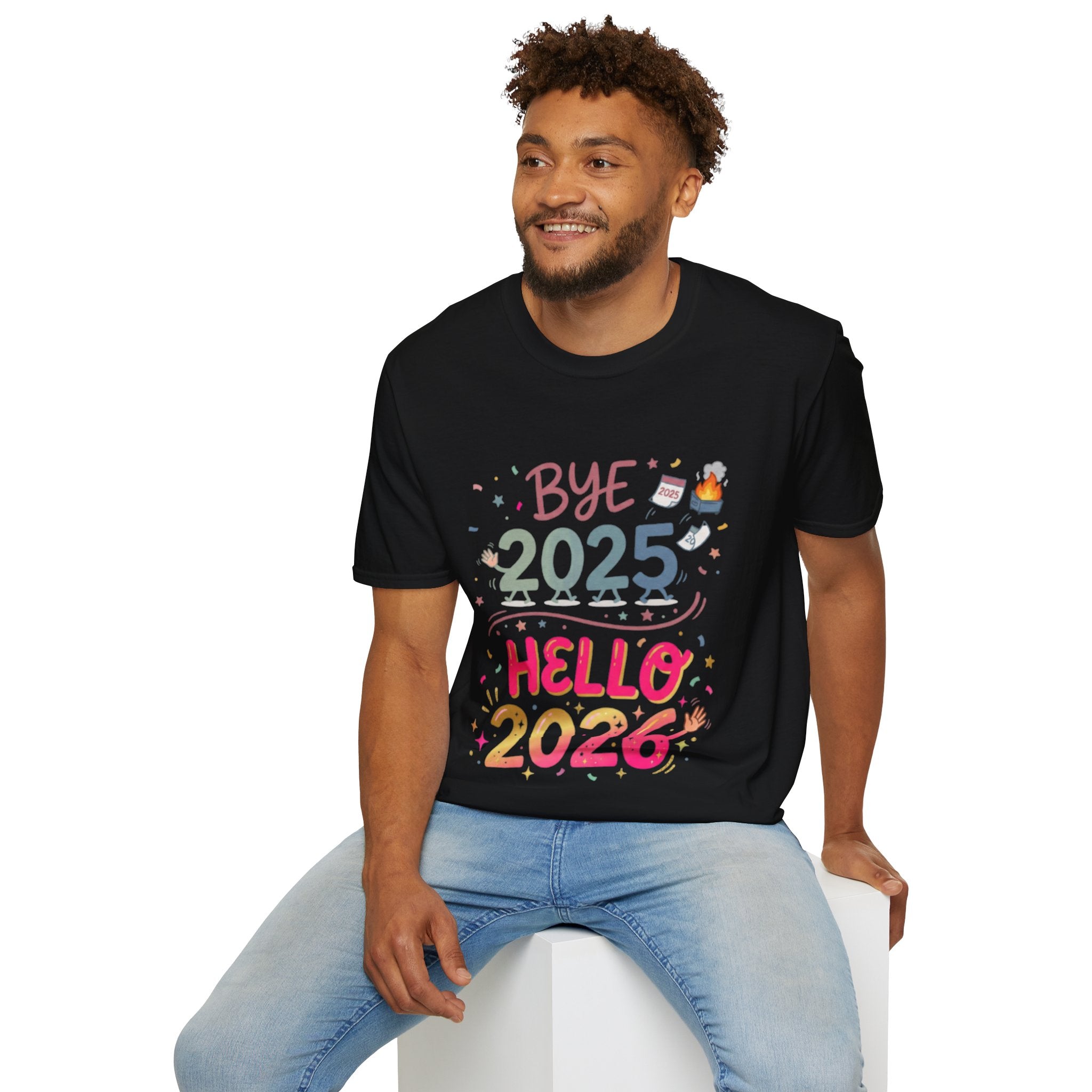 Trendy Urban Bye 2025 Hello 2026 T-Shirt