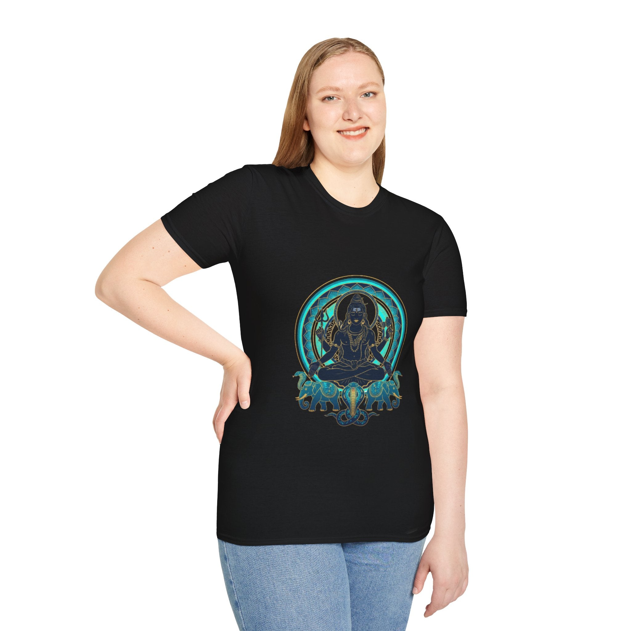 Mahadev Enlightning Aesthetic Silhouette Tee