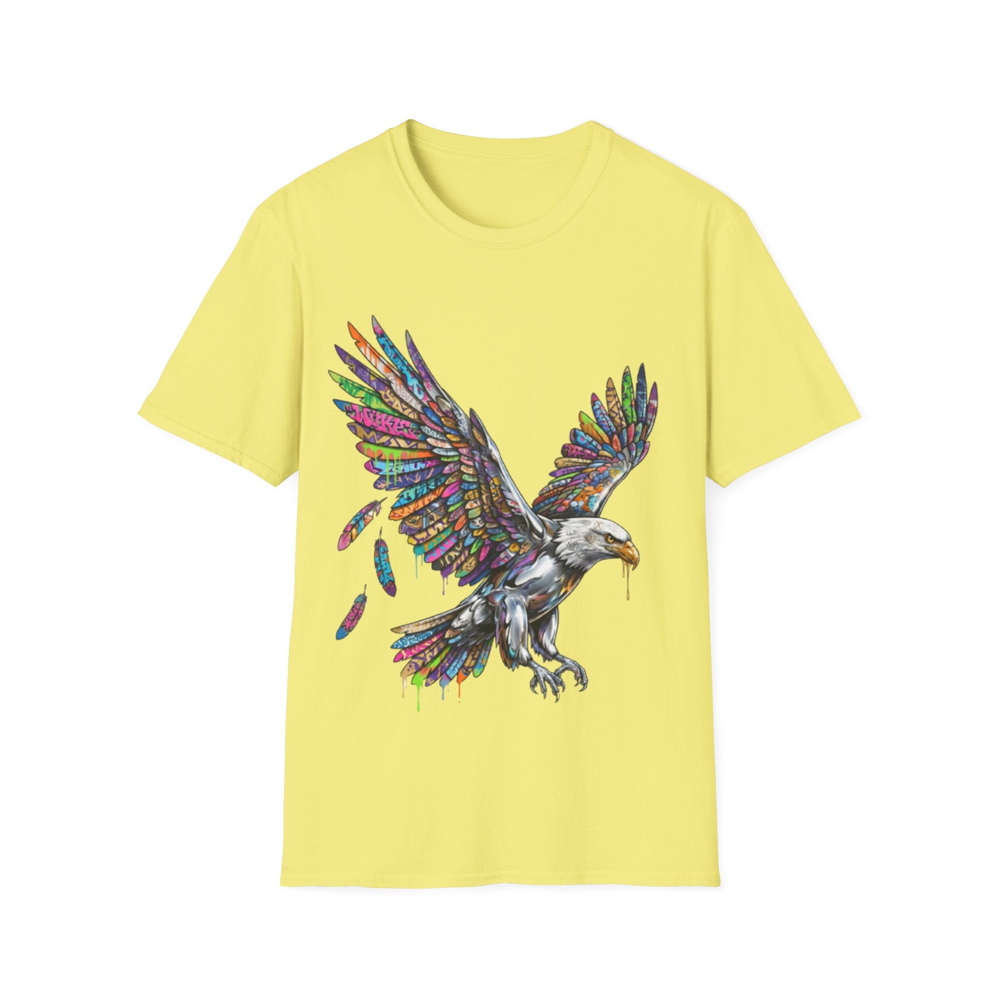 Vibrant Urban Eagle T-Shirt - Bold Streetwear Design