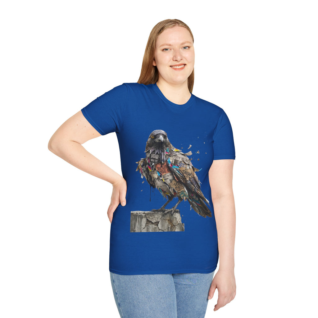 Urban Rebel Crow T-Shirt - Trendy Streetwear Style