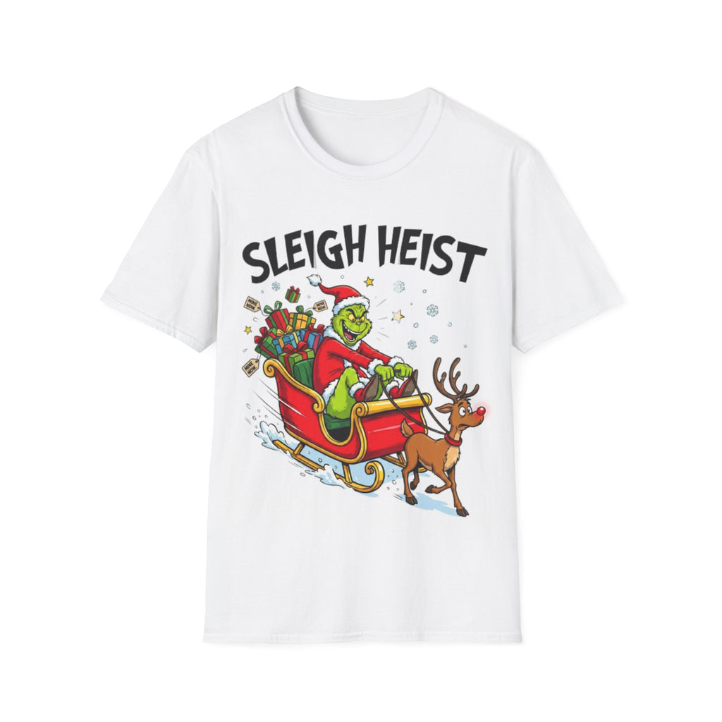 Grinch Sleigh Heist Tee | Funny Grinch Christmas Chaos T-shirt