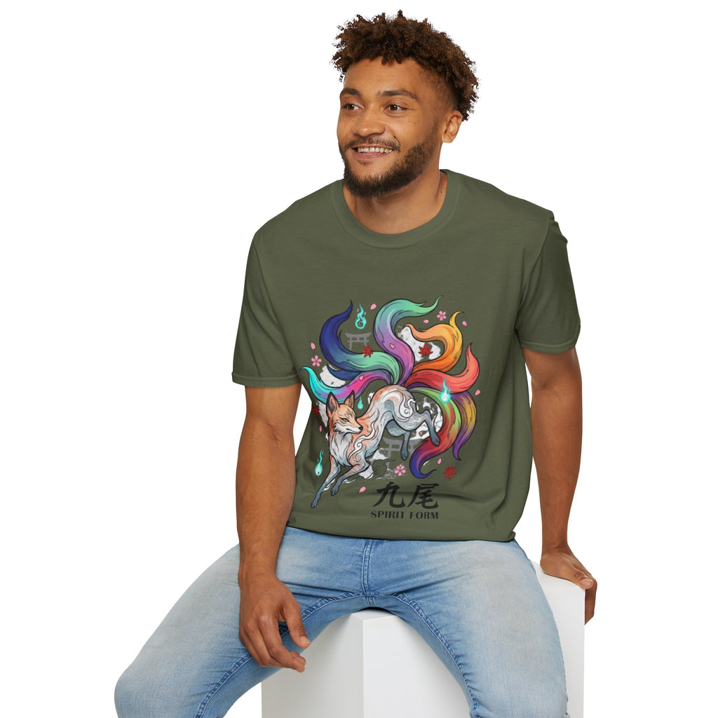Mystical Nine-Tailed Fox Urban Streetwear Tee