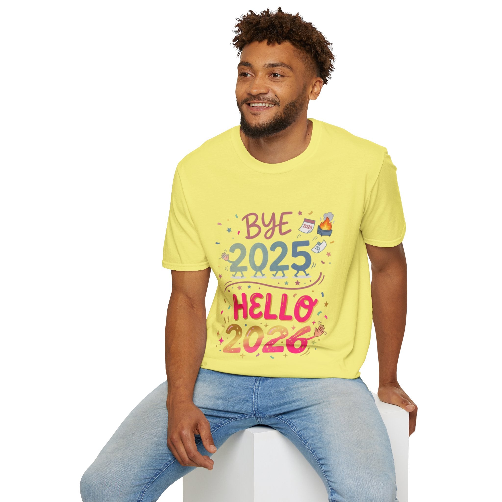 Trendy Urban Bye 2025 Hello 2026 T-Shirt
