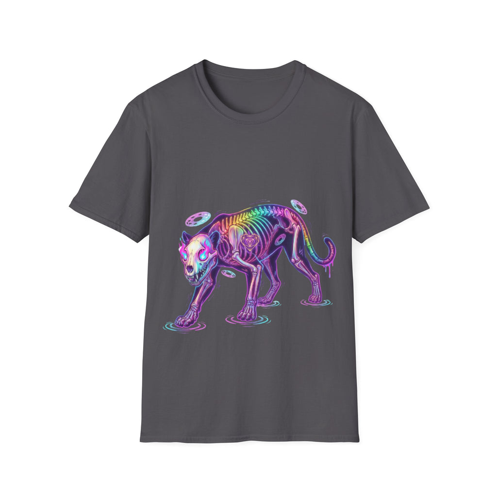 Neon Skeleton Panther Tee - Trendy Urban Streetwear