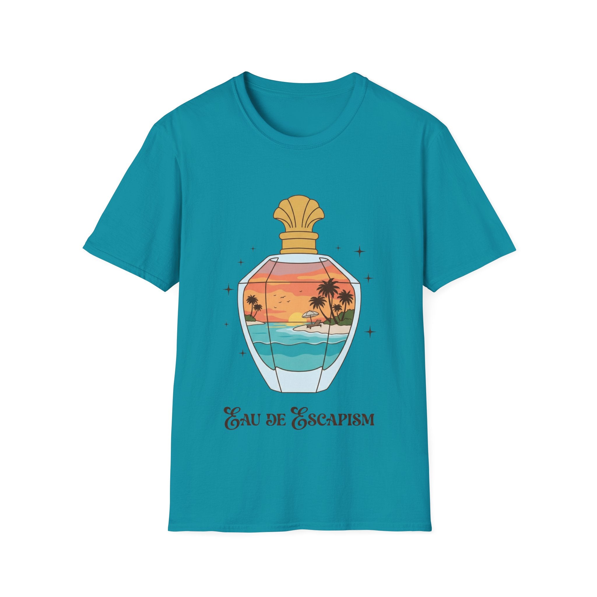 Eau De Escapism Graphic Tee - Dreamy Vacation Aesthetic T-shirt