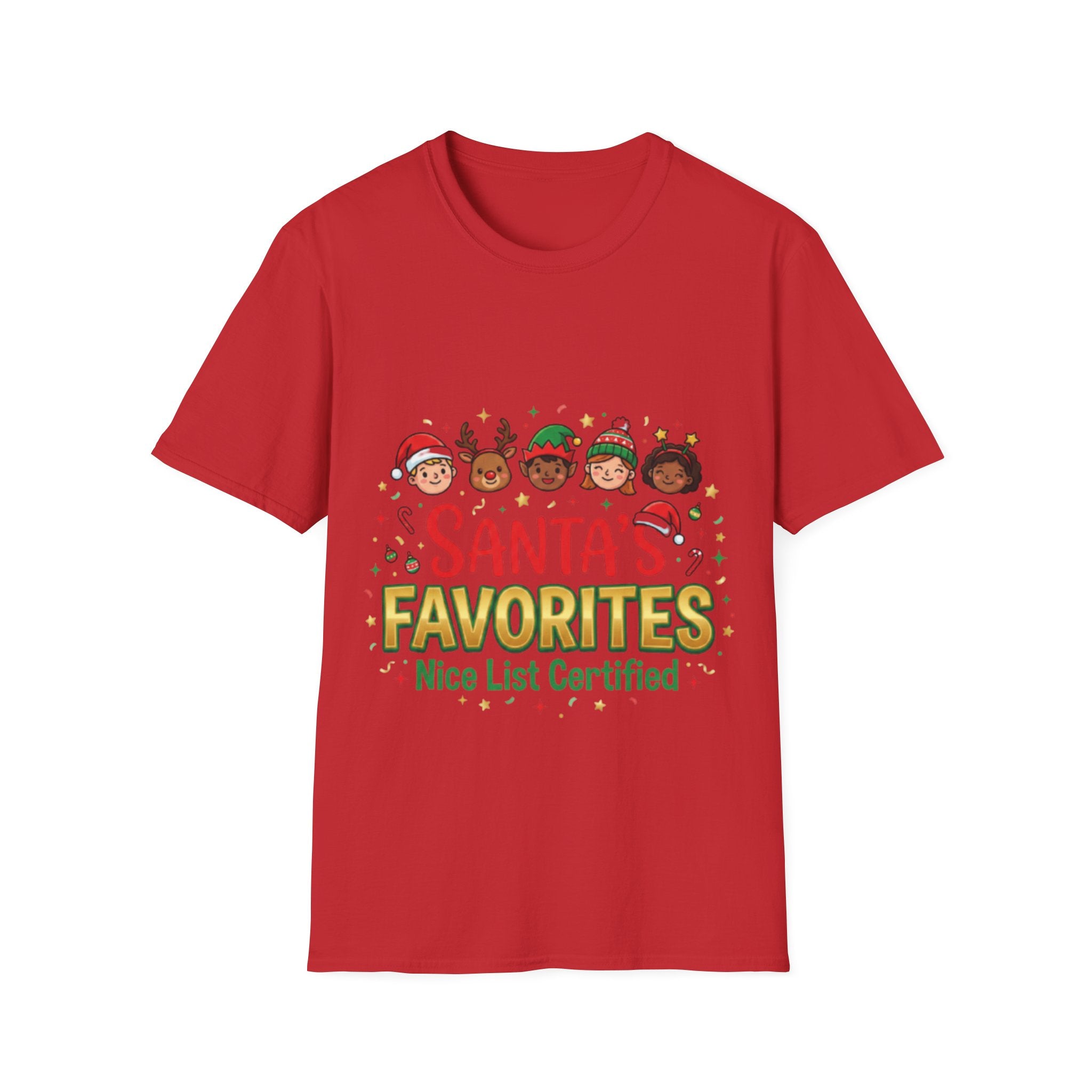 Santa's Favorites Unisex Festive Streetwear Tee