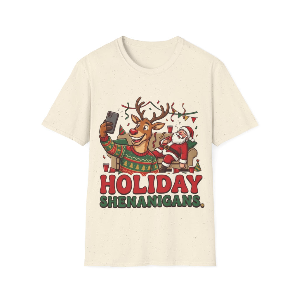 Holiday Shenanigans T-shirt | Funny Christmas Party Tee
