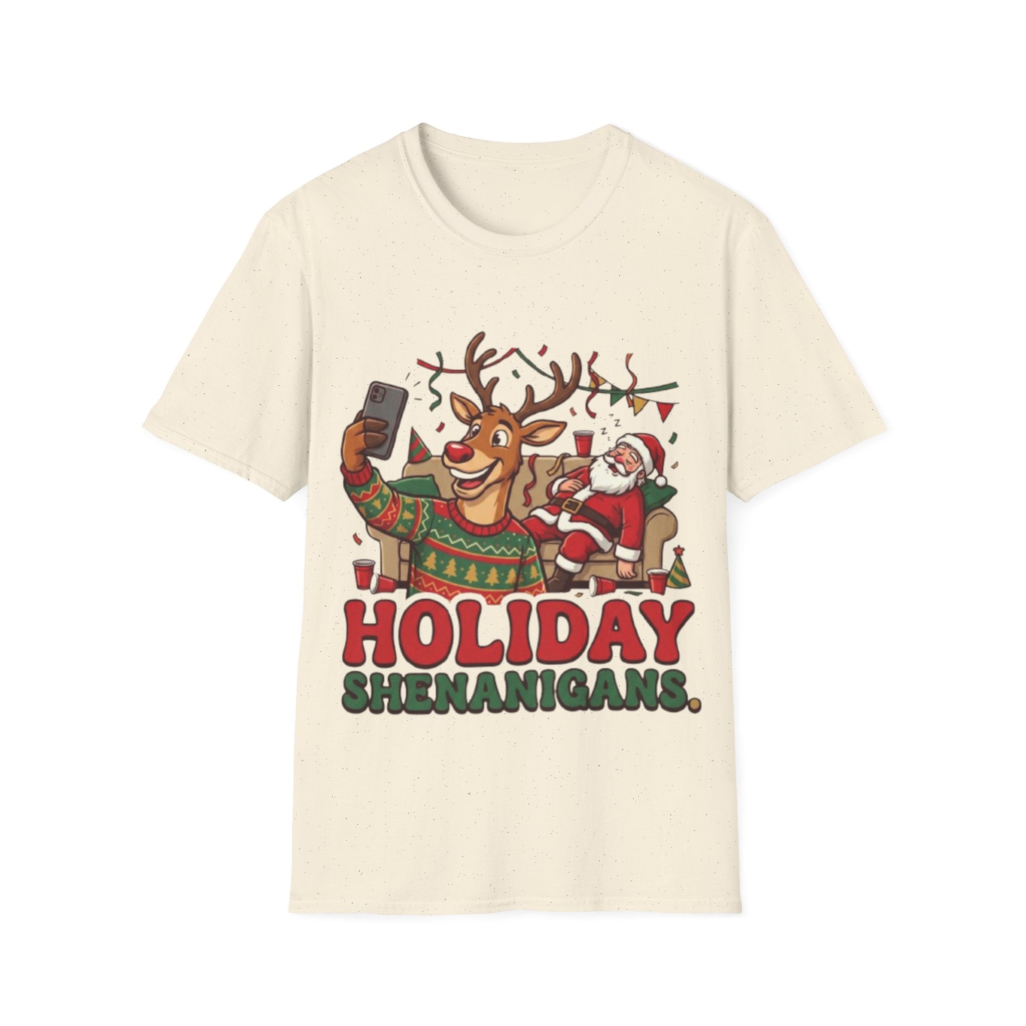 Holiday Shenanigans T-shirt | Funny Christmas Party Tee