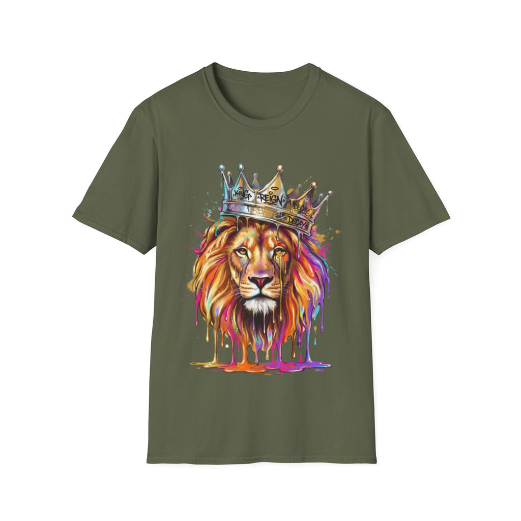 Vibrant Lion Streetwear Tee - Urban Art Vibes