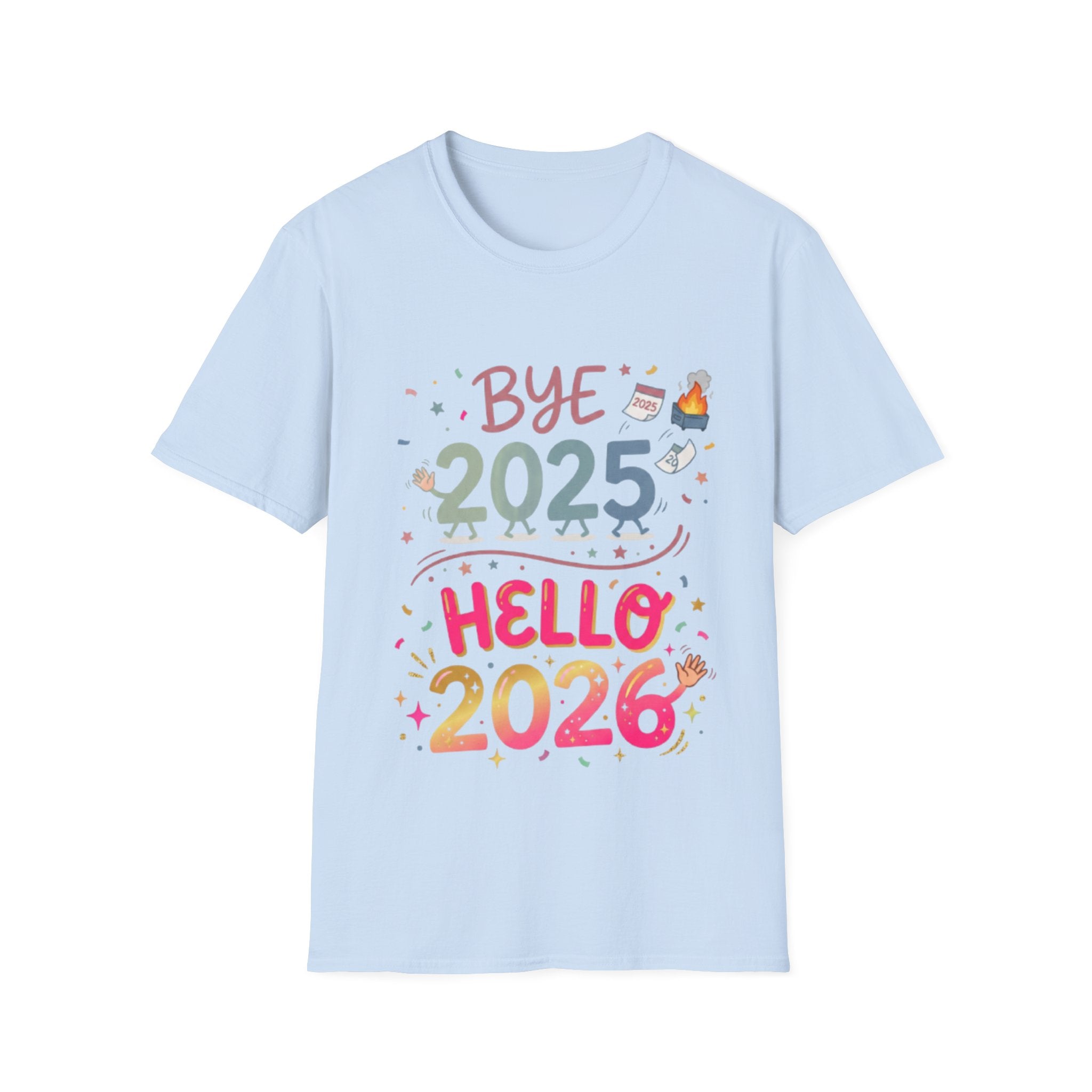 Trendy Urban Bye 2025 Hello 2026 T-Shirt
