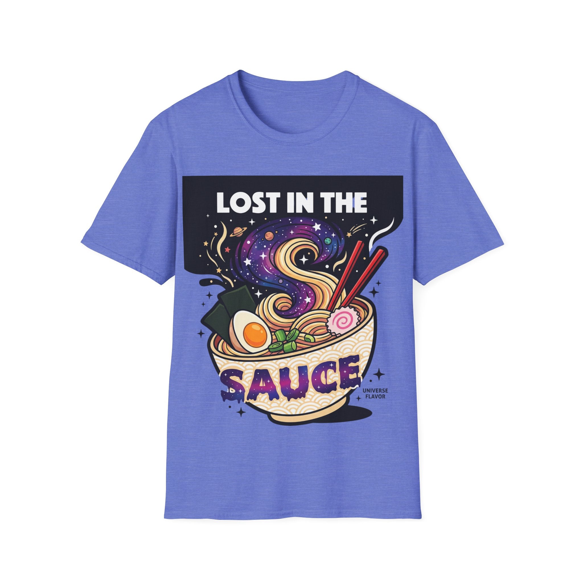 Lost in the Sauce Ramen Graphic Tee | Cosmic Noodle Bowl Streetwear Shirt