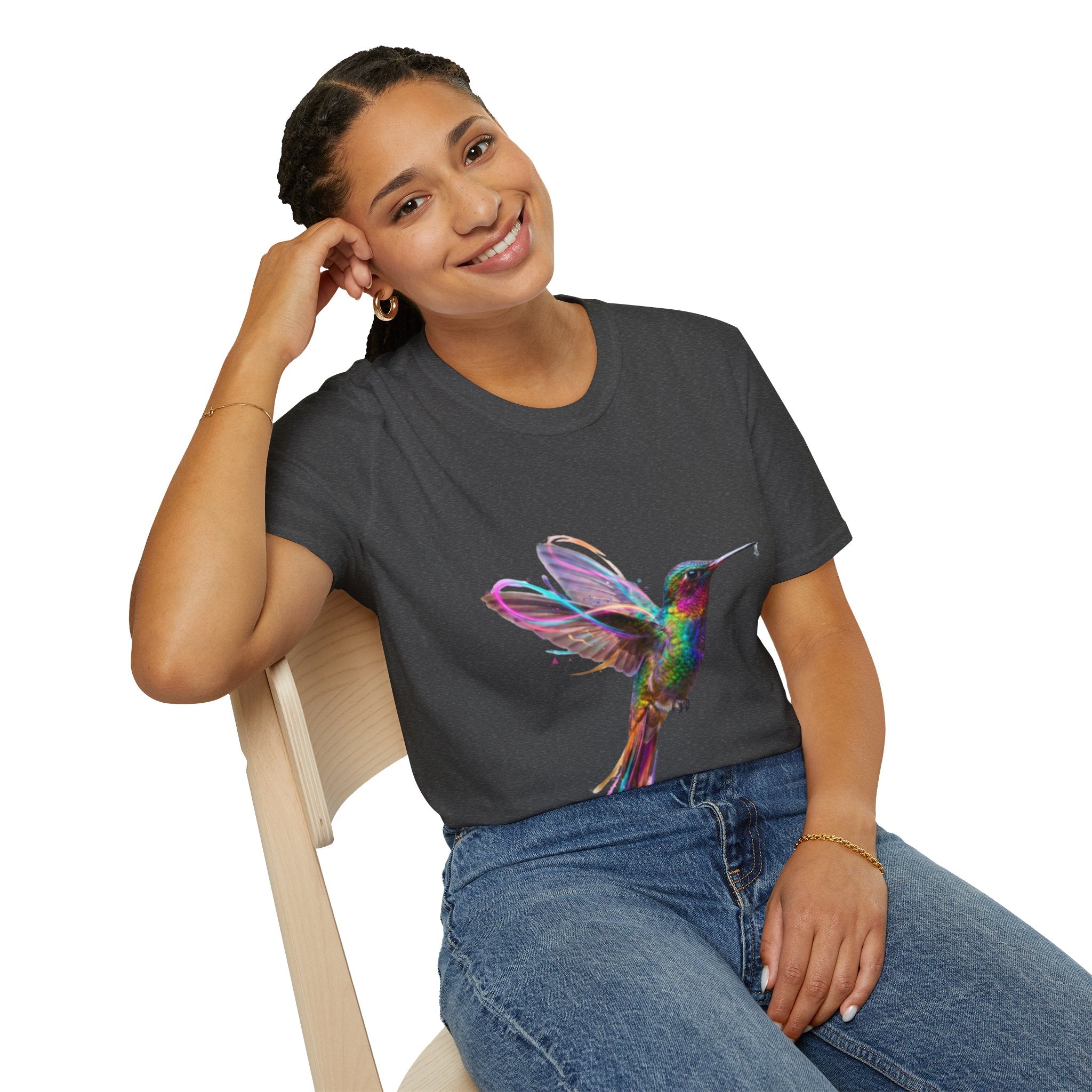 Vibrant Hummingbird Urban Streetwear Tee