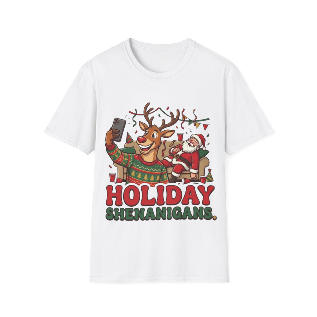 Holiday Shenanigans T-shirt | Funny Christmas Party Tee