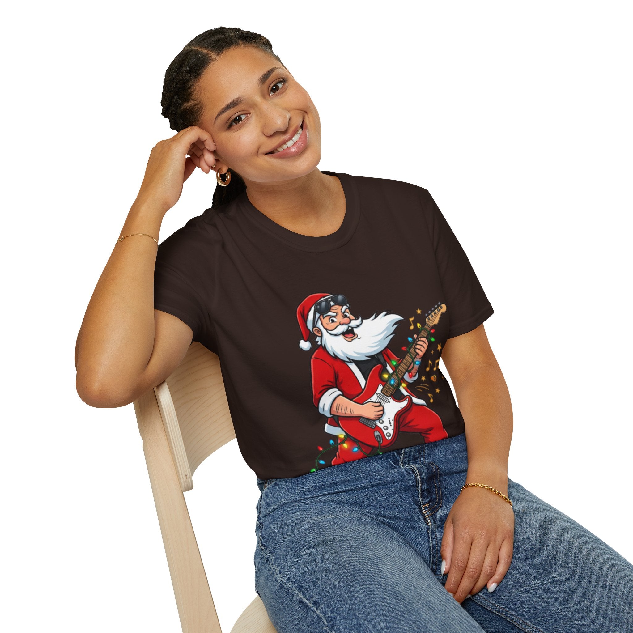 Rockin' Santa Tee | Funny & Cool Christmas T-shirt