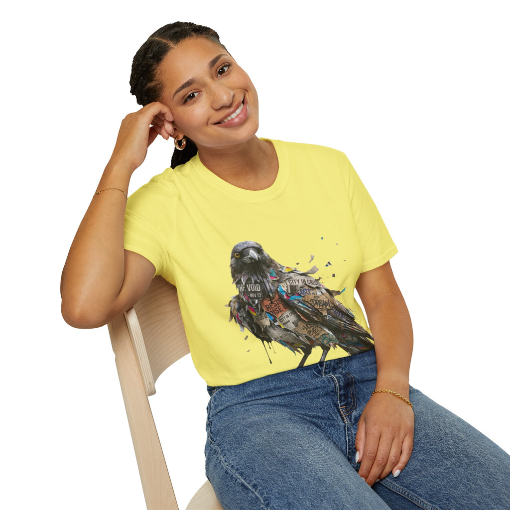Urban Rebel Crow T-Shirt - Trendy Streetwear Style