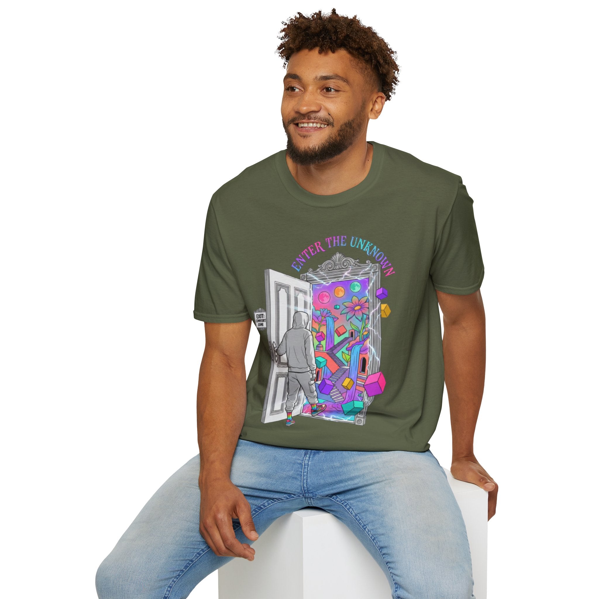 Trendy Streetwear 'Enter the Unknown' Tee