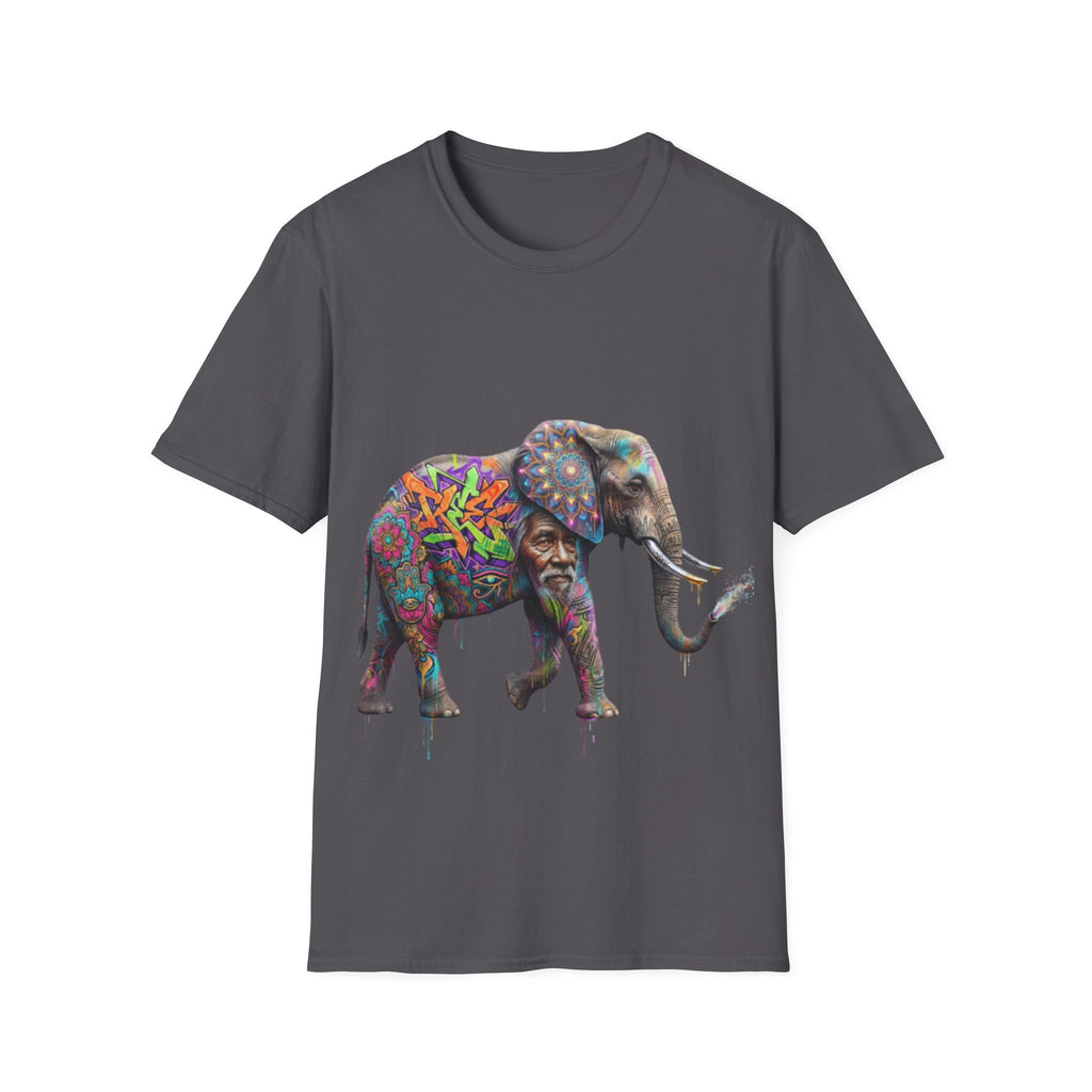 Vibrant Urban Elephant Streetwear Tee - Unisex