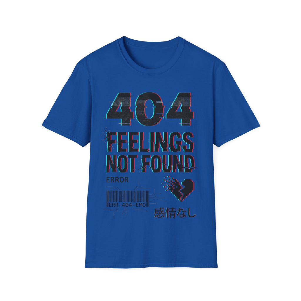 Urban Streetwear '404 Feelings' Glitch T-Shirt