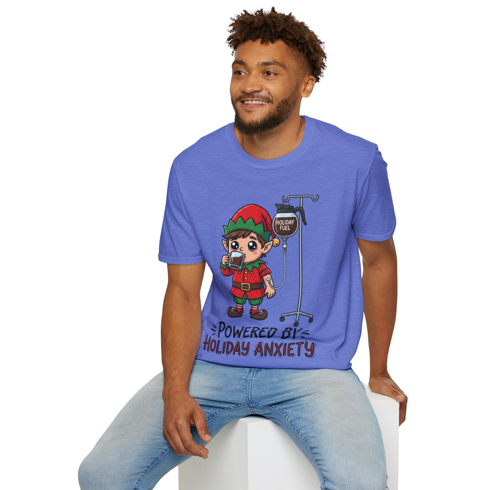 Christmas T-Shirt: Powerd by Holiday Anxiety