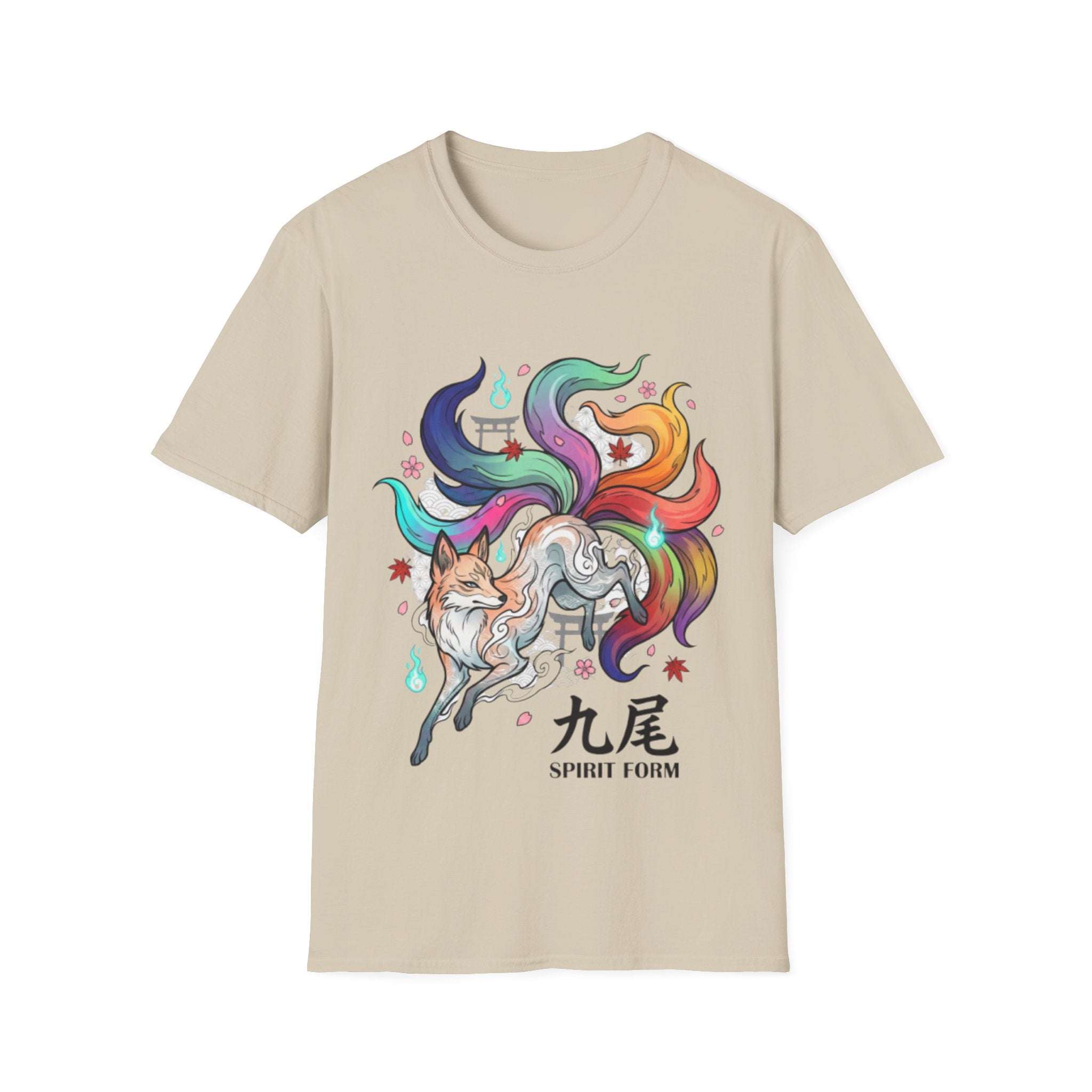 Mystical Nine-Tailed Fox Urban Streetwear Tee