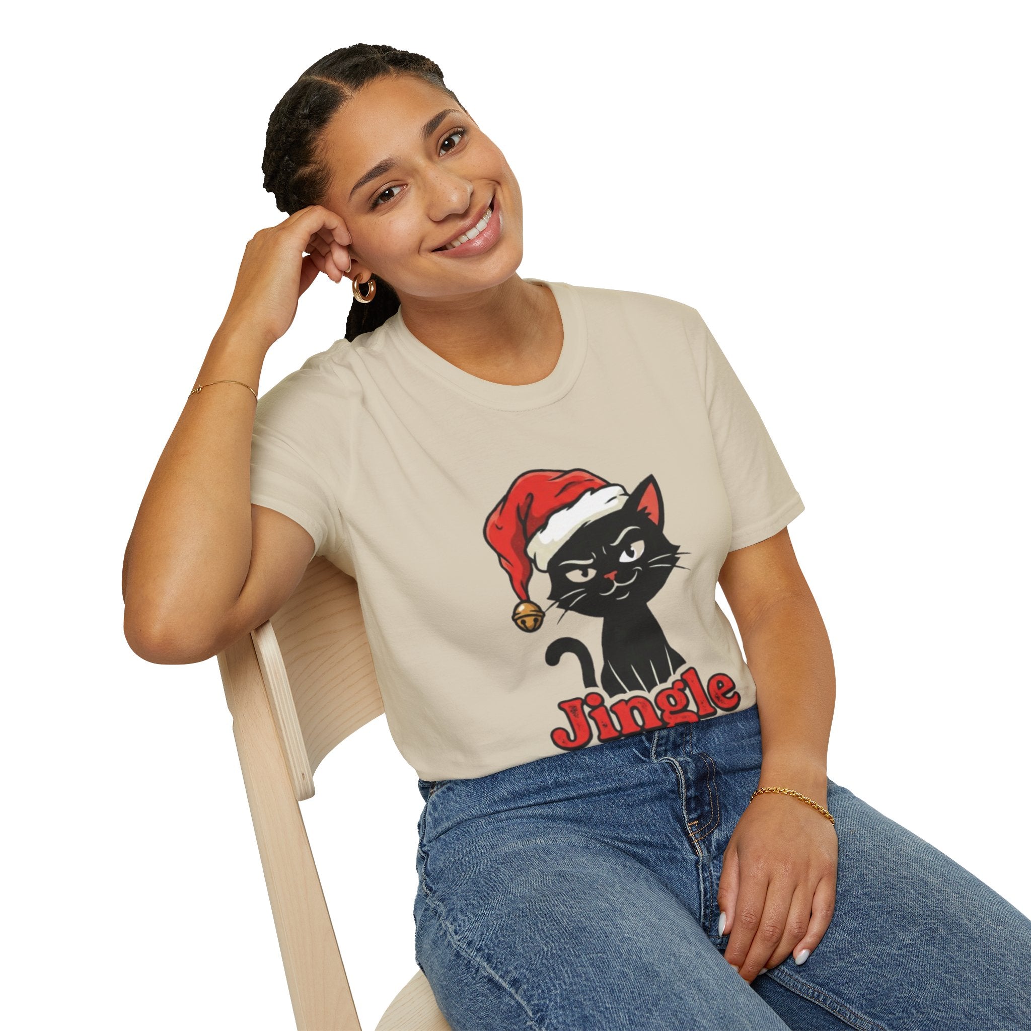 Jingle This Cat T-shirt | Funny Cat Christmas Tee