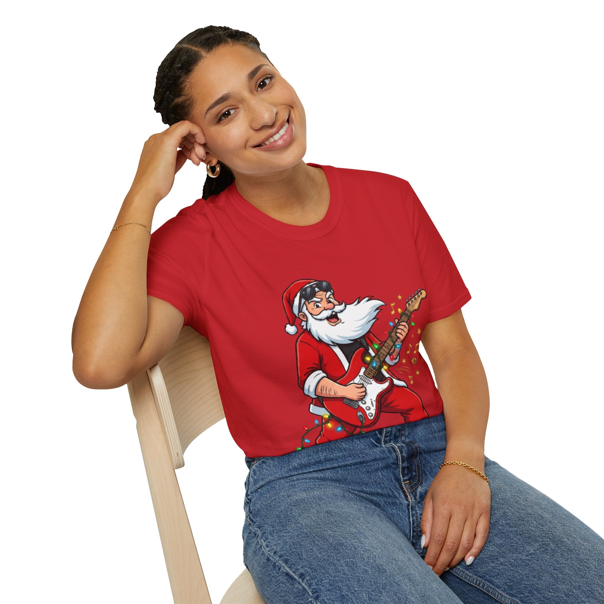 Rockin' Santa Tee | Funny & Cool Christmas T-shirt