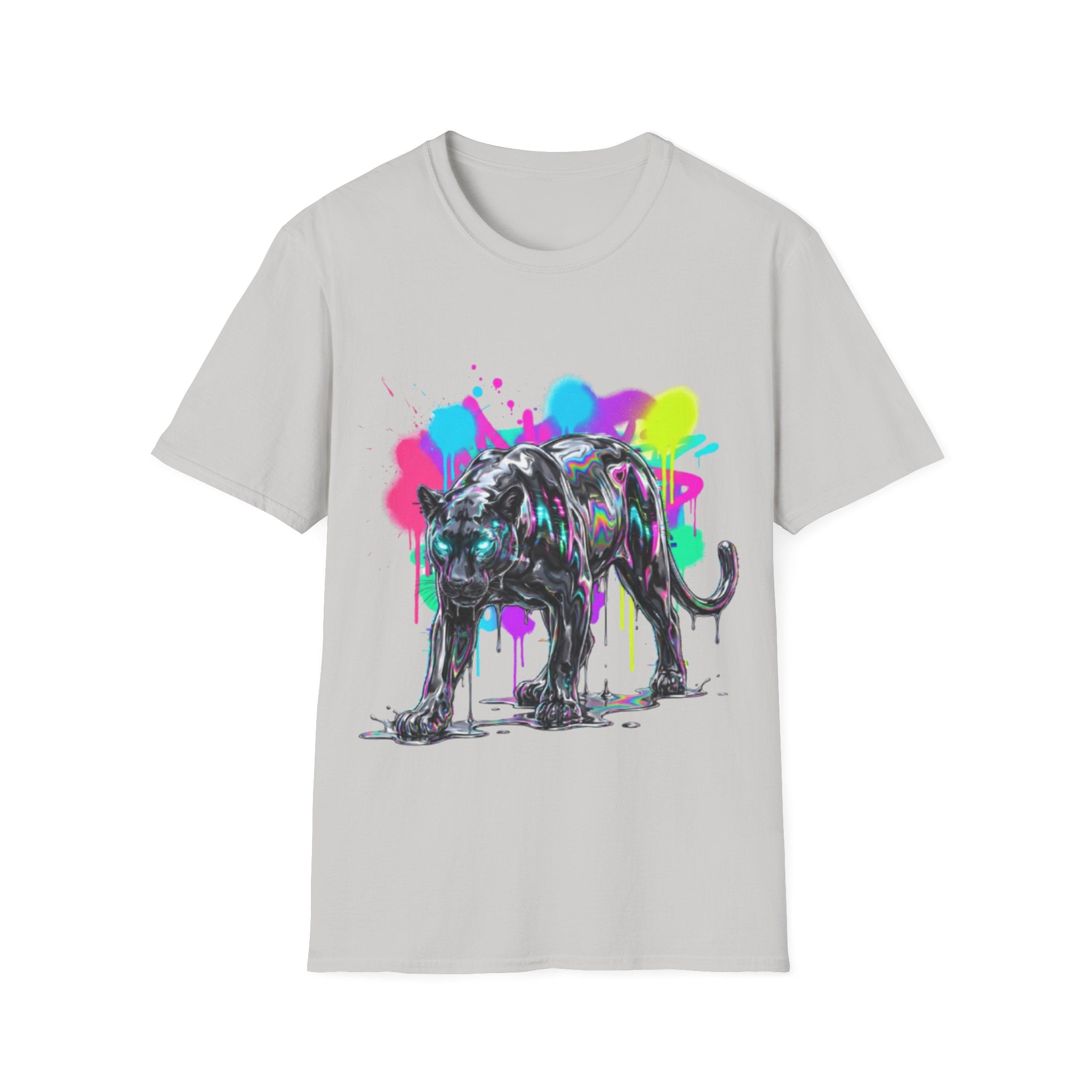 Neon Panther Streetwear Tee - Urban Trendy Vibes