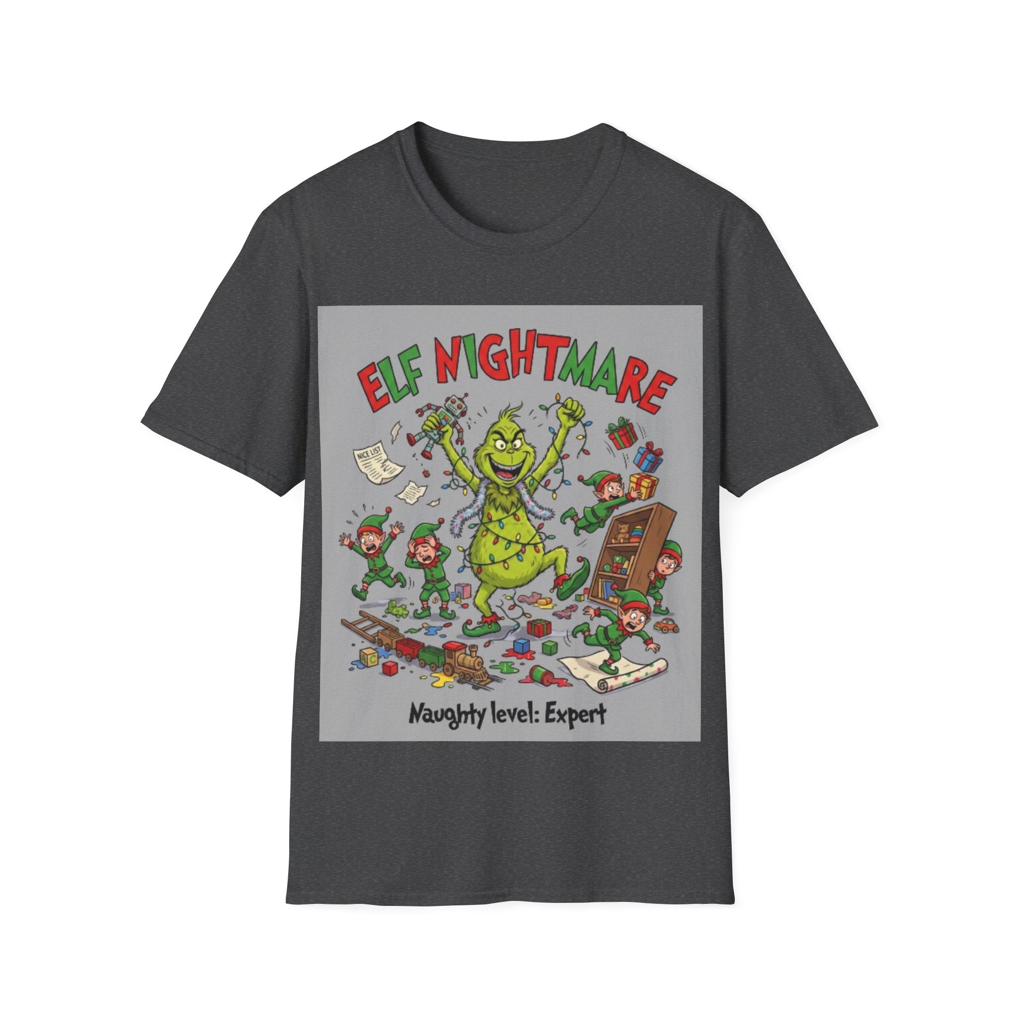 Grinch Elf Nightmare Tee | Funny Grinch Christmas Chaos T-shirt