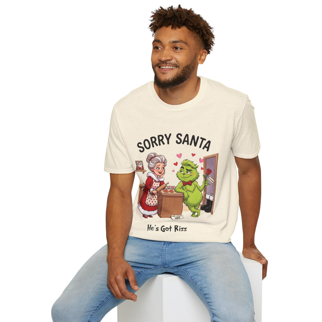 Grinch Rizz T-shirt | Funny Mrs. Claus Christmas Tee