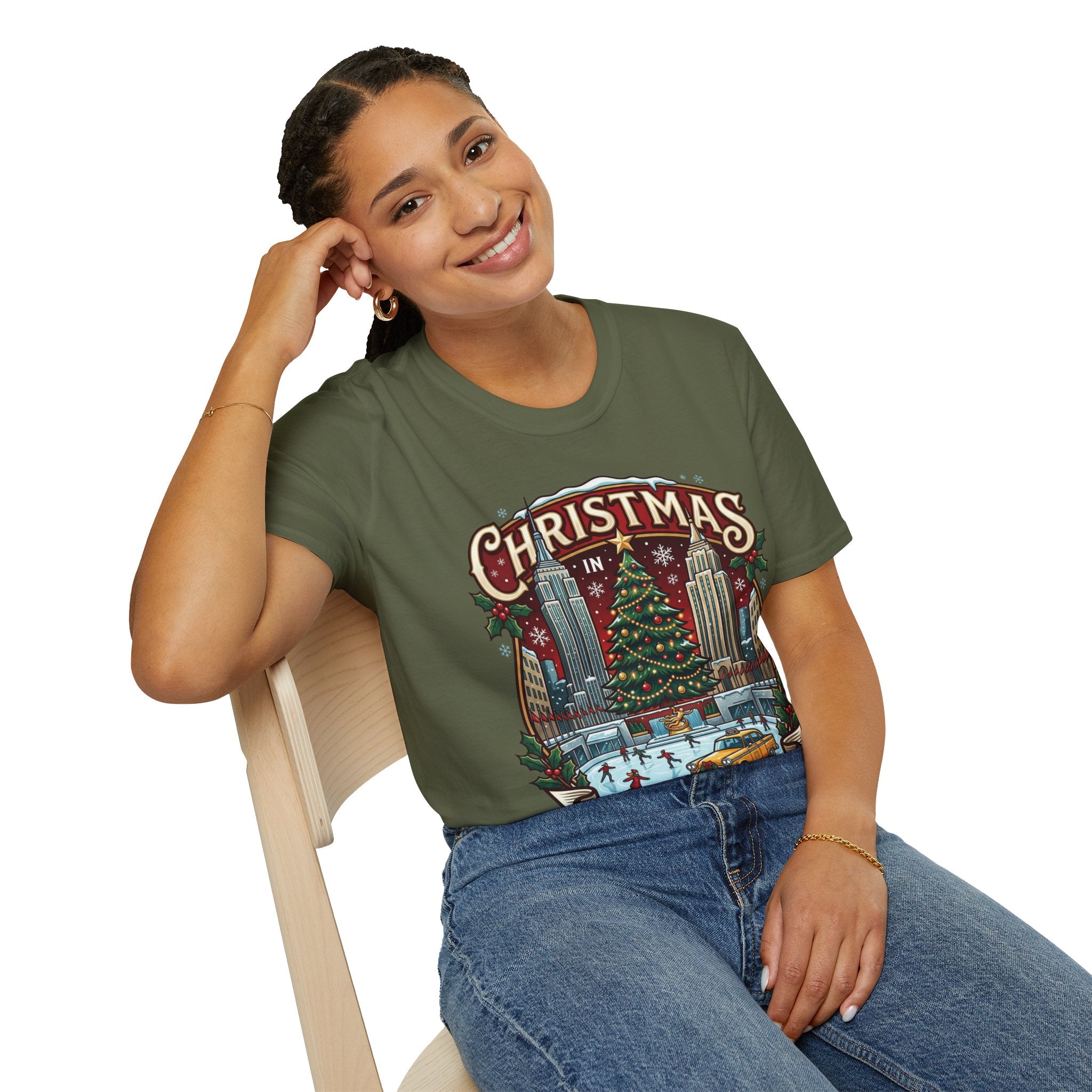 New York Christmas T-Shirt: Festive & Stylish