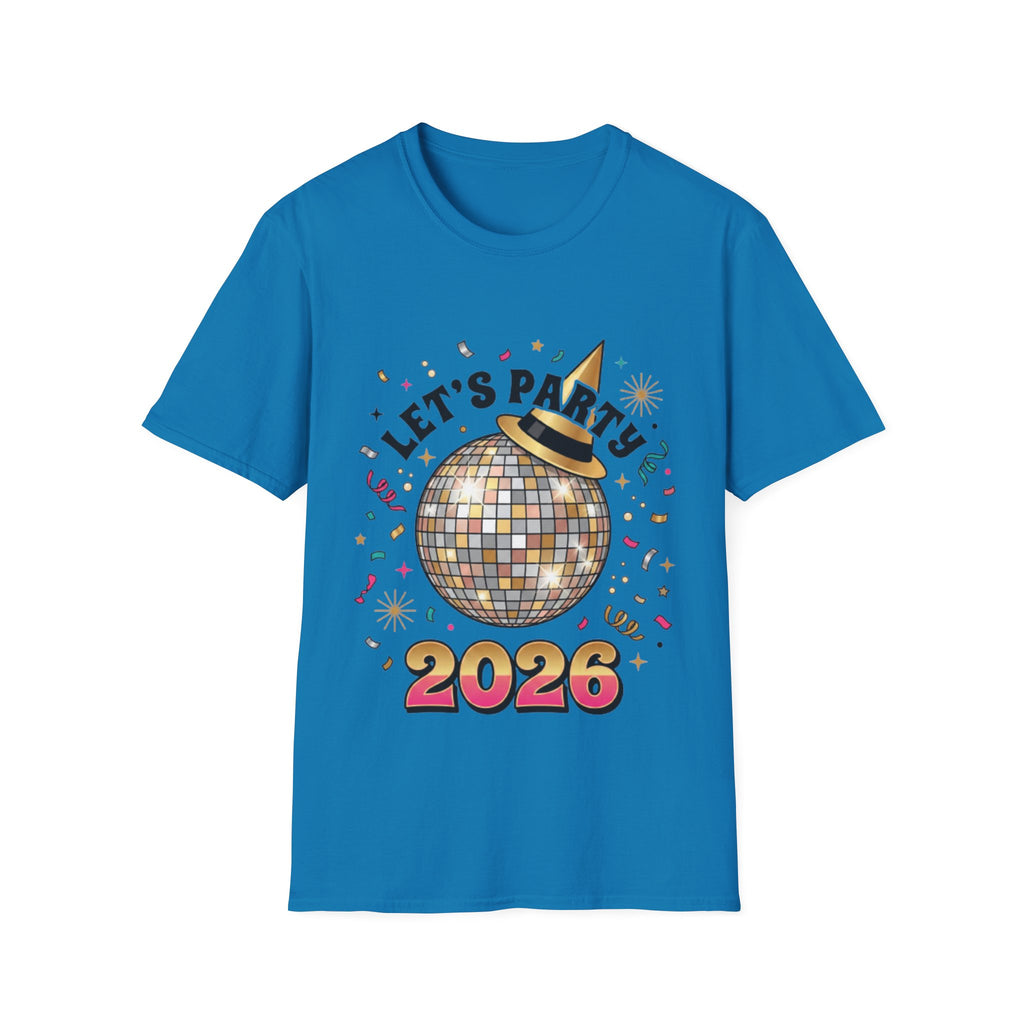 Trendy Let's Party 2026 Disco Ball Tee