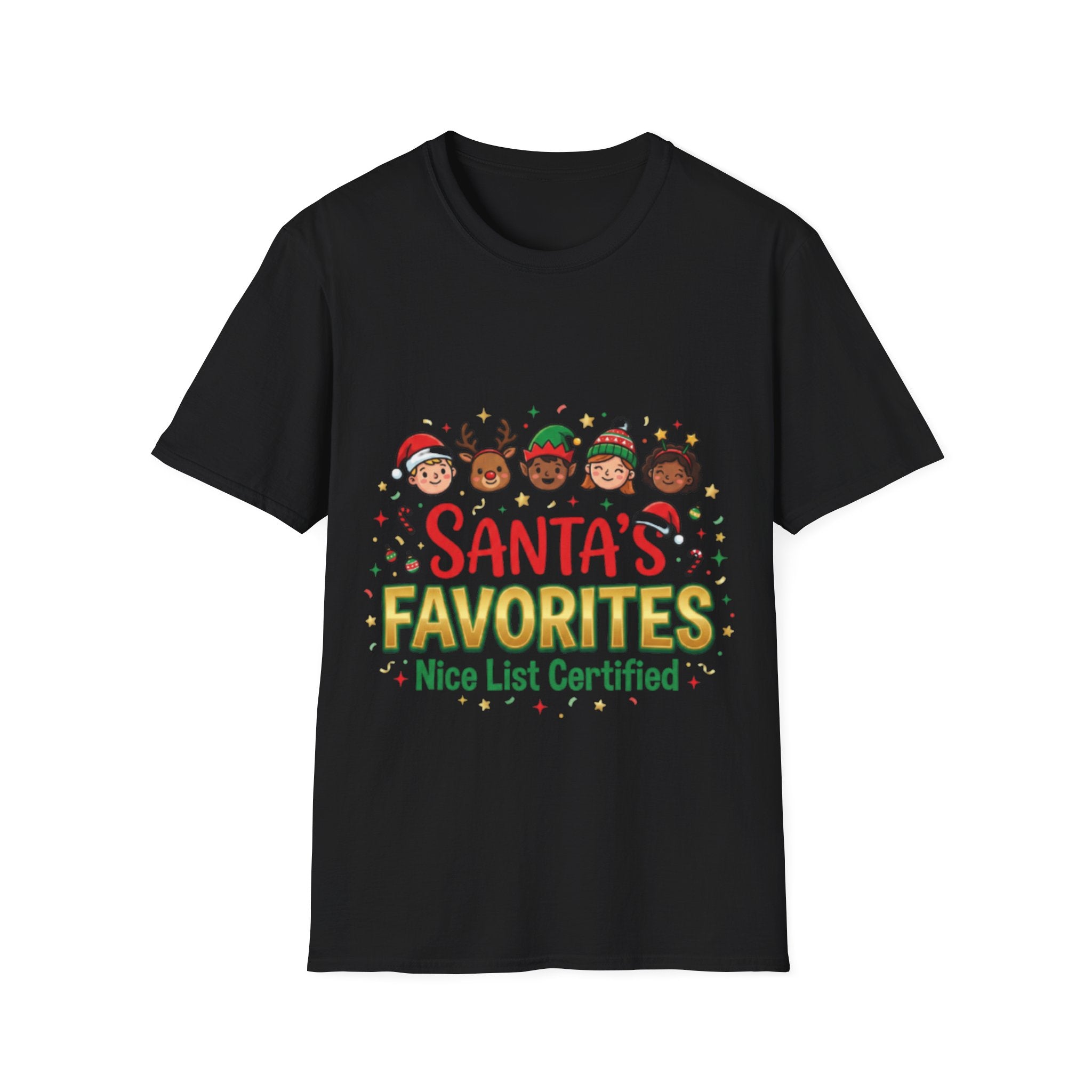 Santa's Favorites Unisex Festive Streetwear Tee
