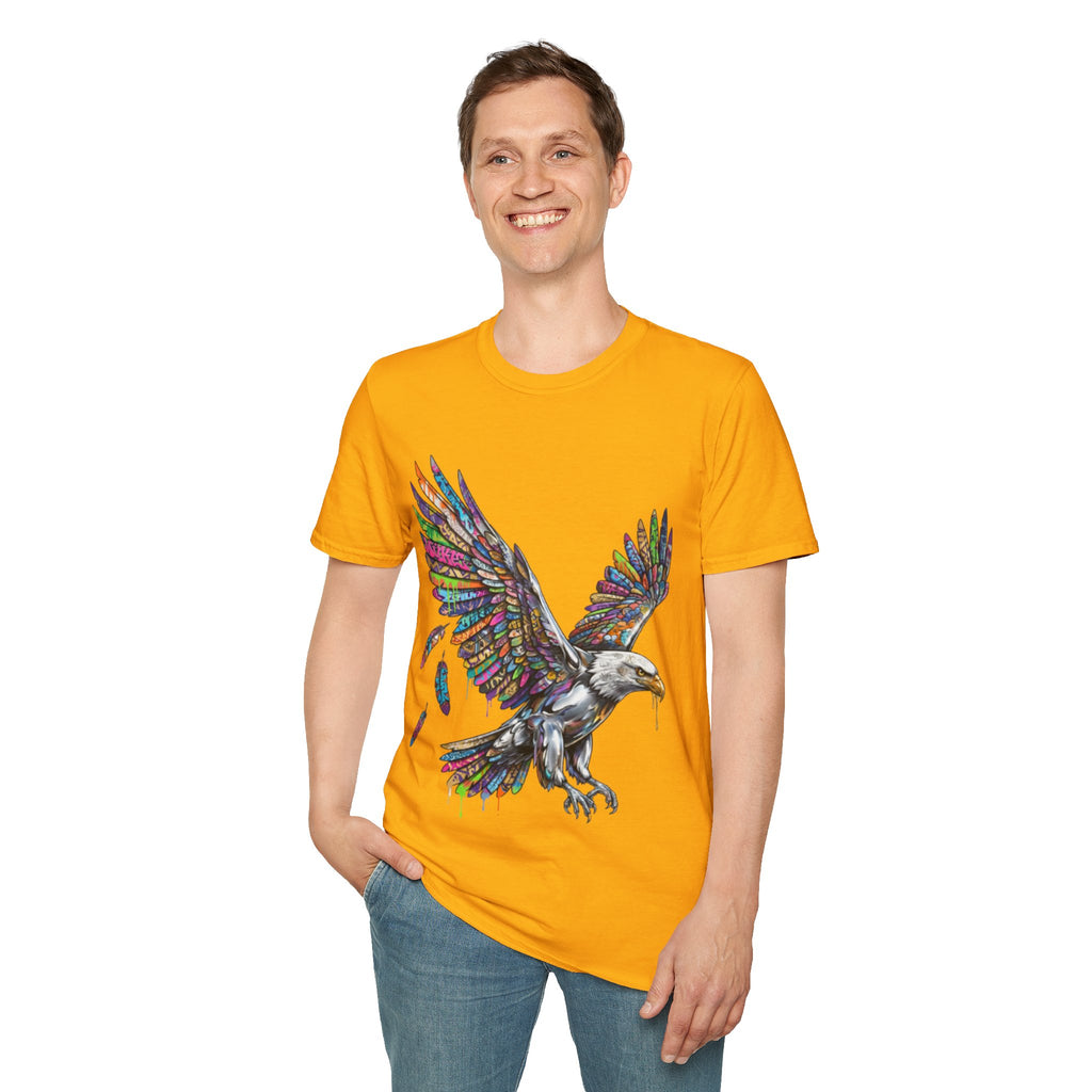 Vibrant Urban Eagle T-Shirt - Bold Streetwear Design