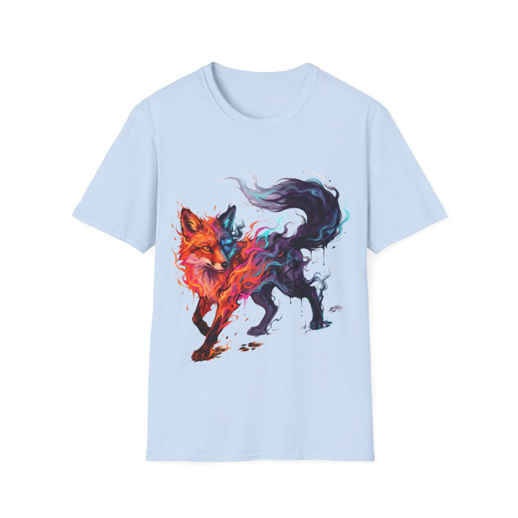 Urban Fox Flame T-Shirt - Trendy Streetwear Design