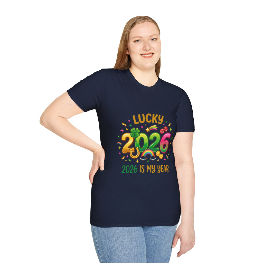 Lucky 2026 Streetwear T-Shirt - Trendy Urban Style