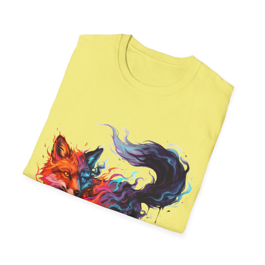 Urban Fox Flame T-Shirt - Trendy Streetwear Design